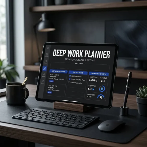 Deep Work Planner & Focus System1
