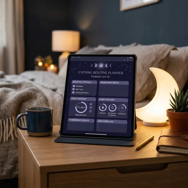 Evening Reset Planner - Premium Routine System