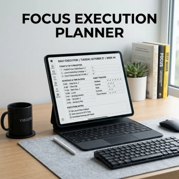 Focus Execution Planner & Productivity System