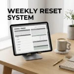 Weekly Reset System Life Organization & Focus Guide