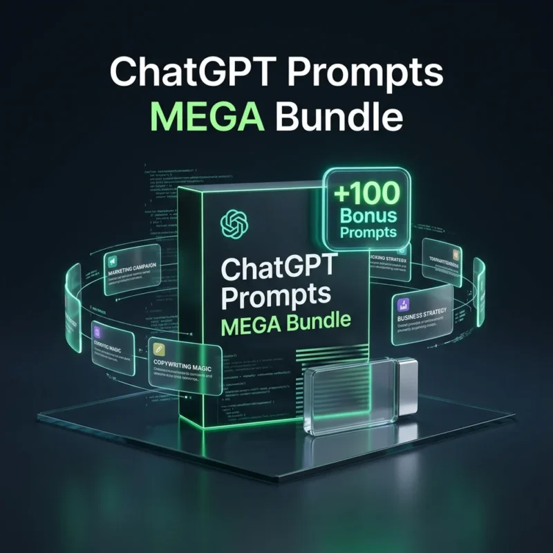 ChatGPT Prompts MEGA Bundle 100 Bonus Prompts