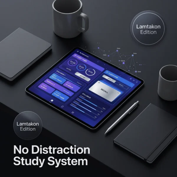 No Distraction Study System Lamtakon