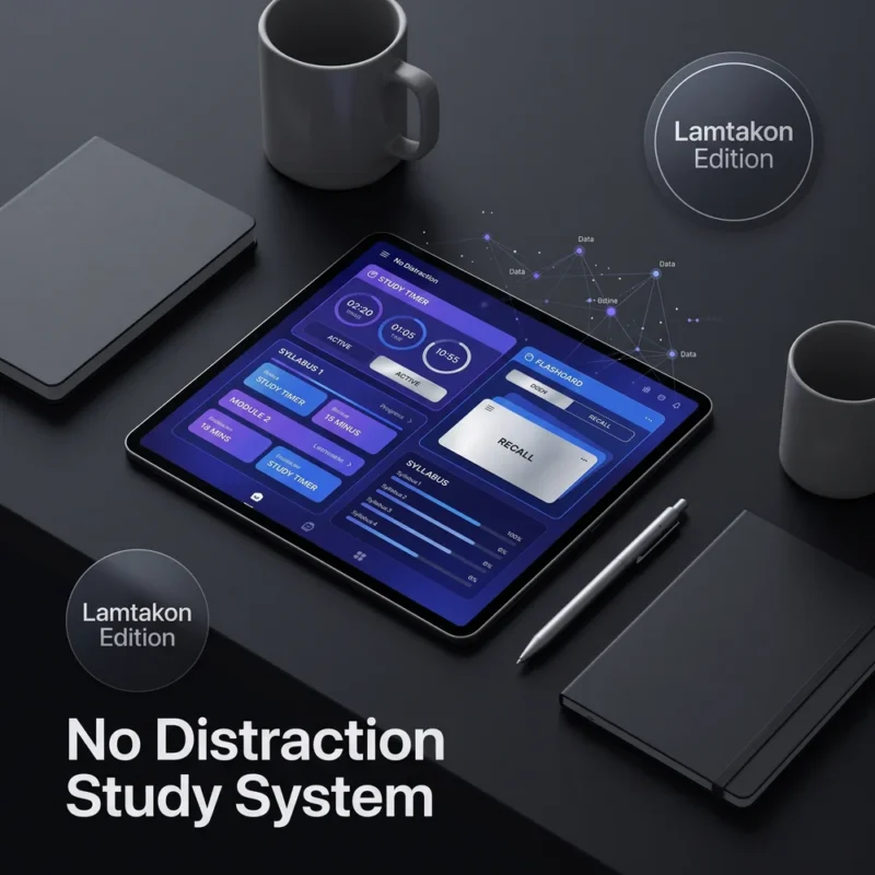 No Distraction Study System Lamtakon